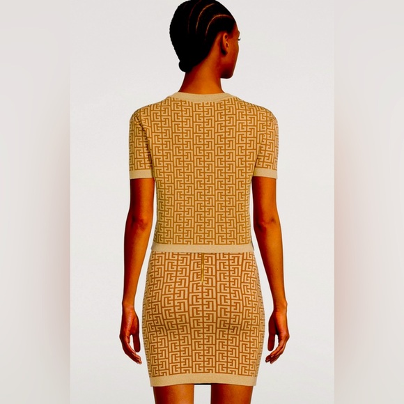 Authentic Balmain Monogram Bodycon Dress. Steal! - Picture 3 of 10